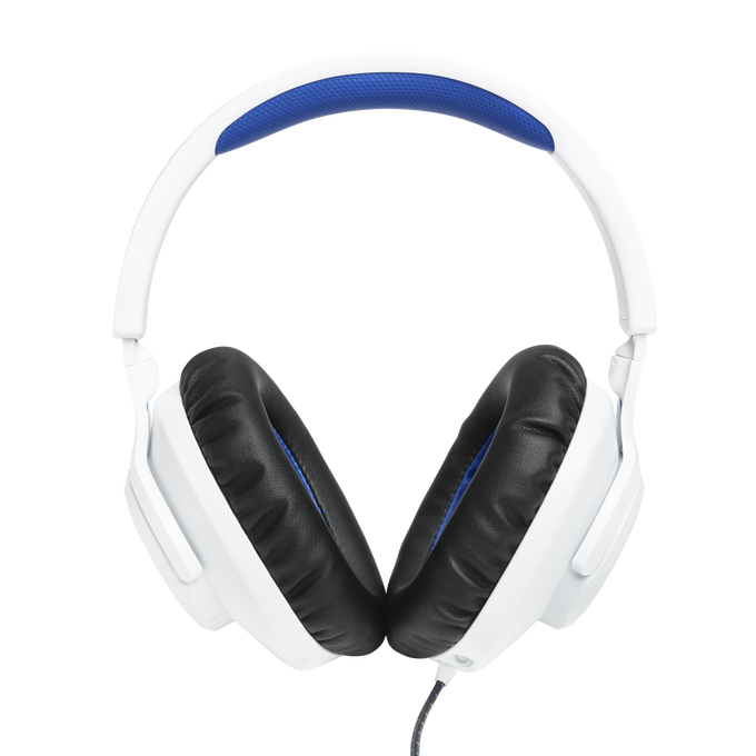 JBL Quantum 100P Console - White - Wired over-ear gaming headset with a detachable mic - Front image number null